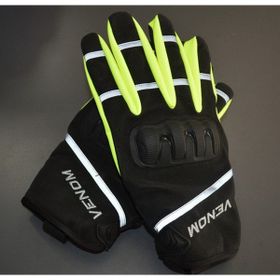 Venom 9010 Yeşil Softshell Korumalı Motorsiklet Eldiveni