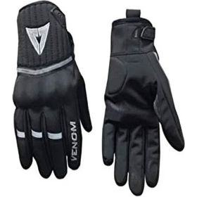 Venom 9015 Siyah Softshell Korumalı Motosiklet Eldiveni