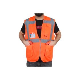 Vento Cepli Mühendis Tipi Turuncu İkaz Yeleği