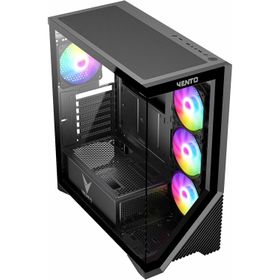 Vento VG4202FL Mid Tower 850W 80+ Siyah Temperli Cam RGB ATX Gaming Kasa