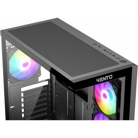 Vento VG4202FL Mid Tower 850W 80+ Siyah Temperli Cam RGB ATX Gaming Kasa