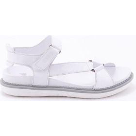 Venüs 202064 Beyaz Deri Comfort Kadın Sandalet
