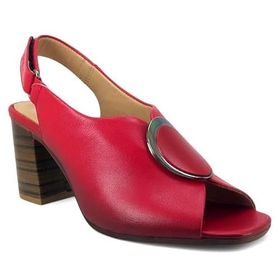 Venüs 2108518 Kırmızı Günlük Hakiki Deri Bayan Sandalet