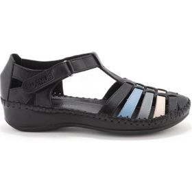 Venüs 23033319Y Siyah Kadın Sandalet