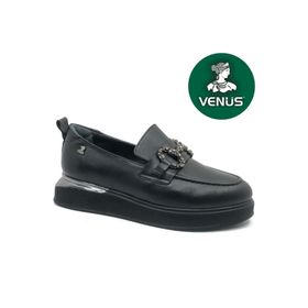 Venüs 2451401K Siyah Kadın Loafer Ayakkabı