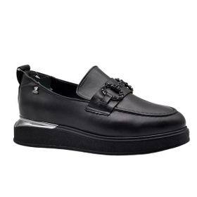 Venüs 2451401K Siyah Kadın Loafer Ayakkabı