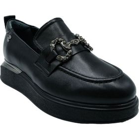 Venüs 2451401K Siyah Kadın Loafer Ayakkabı