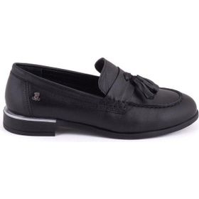 Venüs 2455202K Siyah Kadın Loafer Ayakkabı