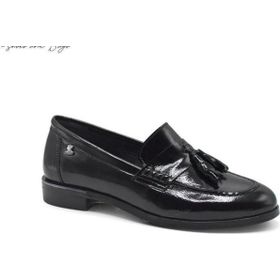 Venüs 2455202K Siyah Kadın Loafer Ayakkabı