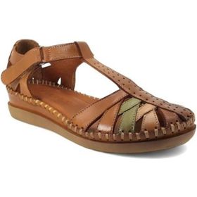 Venüs 25033540 Taba Günlük Hakiki Deri Kadın Sandalet