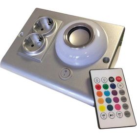 Venüs Bluetooth Hoparlörlü Dolap ve Tezgah Altı Prizmatik Gümüş Kasa 0RGB Led Lamba