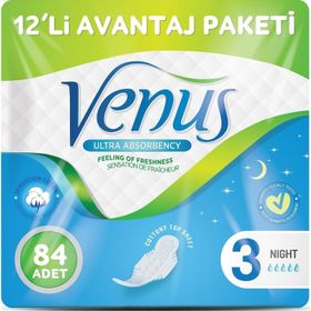 Venüs Gece 12x84 Adet Hijyenik Ped