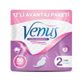 Venüs Uzun 12x96 Adet Hijyenik Ped