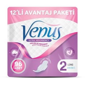 Venüs Uzun 12x96 Adet Hijyenik Ped