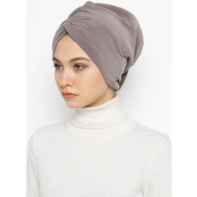 Vera Bone Drape Vizon Hazır Türban