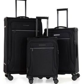 Verage GM21002W Siyah Kumaş 3'lü Valiz Seti