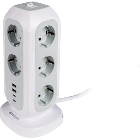 Verbatim EUPT-01 EU 11XAC/2XUSB/2XType-C Çok Fişli Güç Kulesi