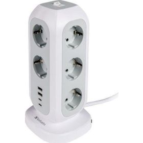Verbatim EUPT-01 EU 11XAC/2XUSB/2XType-C Çok Fişli Güç Kulesi