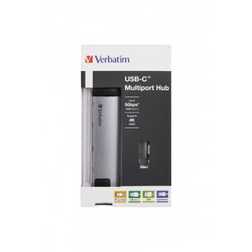 Verbatim Multiport 2xUSB 3.0 HDMI Gigabit Ethernet USB-C Hub