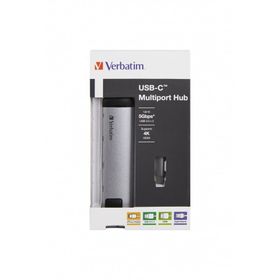 Verbatim Multiport 2xUSB 3.0 HDMI Gigabit Ethernet USB-C Hub