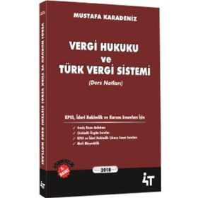 VERGI HUKUKU VE TÜRK VERGI SISTEMI (DERS NOTLARI) - KOLEKTIF