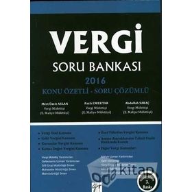 Vergi Soru Bankası - Mert Ümit Aslan Fazlı Emektar Abdullah Saraç