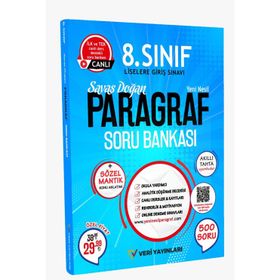 Veri Yayınları - 8.Sınıf Paragraf Yeni Nesil Soru Bankası
