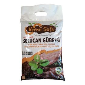 Vermisafa %100 Doğal Organik 3 kg Katı Solucan Gübresi