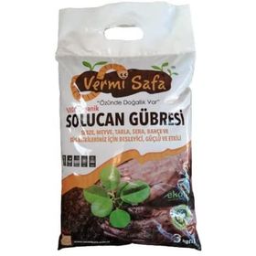 Vermisafa %100 Doğal Organik 3 kg Katı Solucan Gübresi