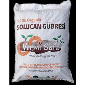 Vermisafa Organik 20 kg Katı Solucan Gübresi