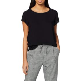 Vero Moda Boca Ss Blouse Noos Siyah C-N10 Kadın Üst Ve T-Shirt