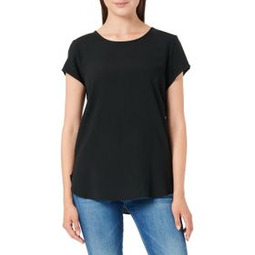 Vero Moda Boca Ss Blouse Noos Siyah C-N10 Kadın Üst Ve T-Shirt