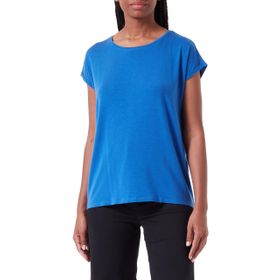 Vero Moda Vmava Plain Ss Top Gajrs Noos Mavi Kadın T-Shirt