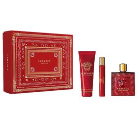 Versace 100 ml Eros Flame EDP Erkek Parfüm + 5 ml Mini Parfüm + 150 ml Duş Jeli