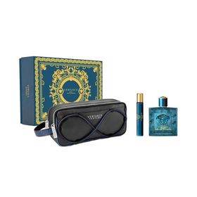 Versace Eros EDP 100 ml Erkek Parfüm +10 ml Mini Parfüm+Çanta Set