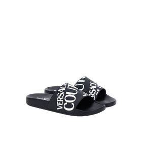 Versace Jeans 74YA3SQ1 Couture Siyah Erkek Terlik