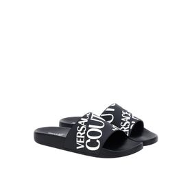 Versace Jeans 74YA3SQ1 Couture Siyah Erkek Terlik