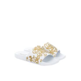 Versace Jeans Couture 74VA3SQ3ZS365G03 Beyaz Kadın Terlik