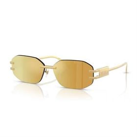 Versace VE 2274 10027P 58 Kadın Geometrik Gold Metal Güneş Gözlüğü