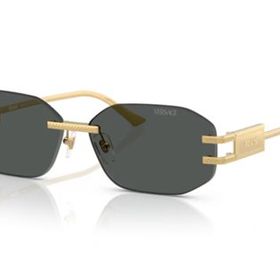 Versace Ve 2274 100287 58 Kadın Geometrik Gold Metal Güneş Gözlüğü