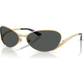 Versace VE 2285 100287 64 Oval Gold Metal Kadın Güneş Gözlüğü