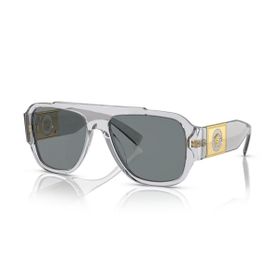 Versace VE 4436U 530580 57 Erkek Şeffaf Gri Kemik Güneş Gözlüğü