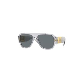 Versace VE 4436U 530580 57 Erkek Şeffaf Gri Kemik Güneş Gözlüğü