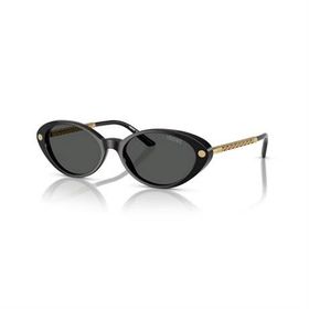 Versace VE 4469 GB187 54 Oval Siyah Kombine Kadın Güneş Gözlüğü