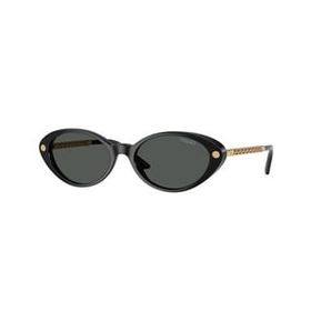 Versace VE 4469 GB187 54 Oval Siyah Kombine Kadın Güneş Gözlüğü
