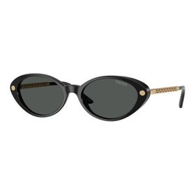 Versace VE 4469 GB187 54 Oval Siyah Kombine Kadın Güneş Gözlüğü
