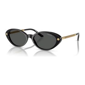 Versace VE 4469 GB187 54 Oval Siyah Kombine Kadın Güneş Gözlüğü