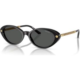 Versace VE 4469 GB187 54 Oval Siyah Kombine Kadın Güneş Gözlüğü