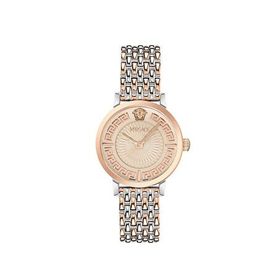 Versace VRSCVE0A00425 Gri Metalik Rose Gold Çelik Kadın Kol Saati