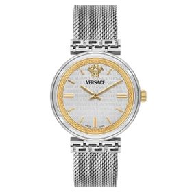 Versace VRSCVETCA0424 Metalik Gri Kadın Kol Saati